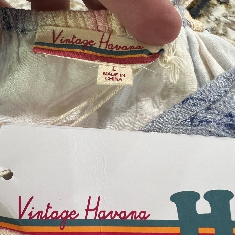 NWT Vintage Havana girls size large pastel stripe romper - Picture 7 of 8